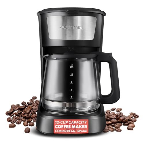 Gourmia 12 Cup One-Touch Coffee Maker – Pause and Serve