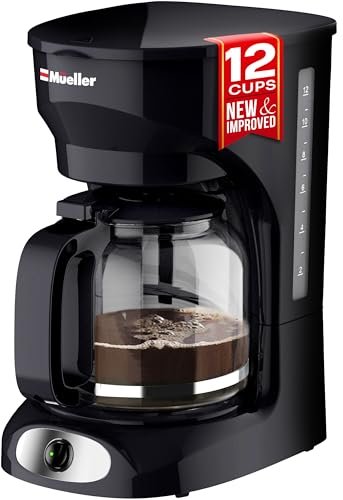 Mueller 12-Cup Drip Coffee Maker - Borosilicate Carafe