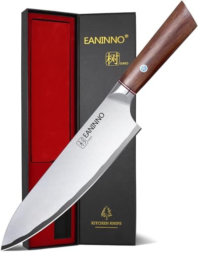 EANINNO Chef Knife Japanese 8 inch Kitchen High Carbon Steel
