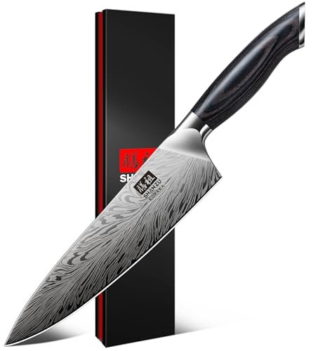 SHAN ZU Chef Knife in Powder Steel, 8 Inch Japanese