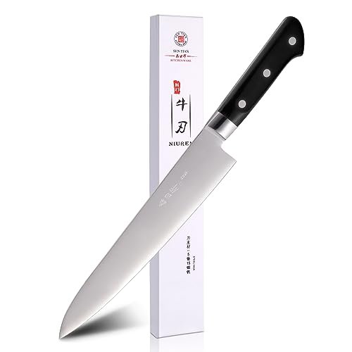 Sumteene Japanese Chef Knife - 9.5 inches, Professional...