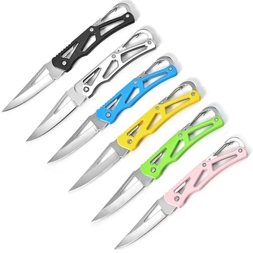 WWZJ 6 Colors Pocket Knife, Stainless Steel EDC Folding...