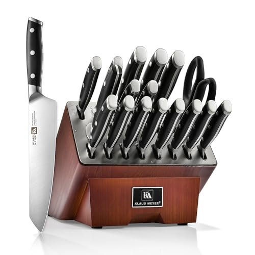 Klaus Meyer Stahl 19 Piece High Carbon Knife Block Set