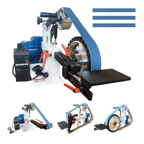 Belt Grinder Sander with VFD，2x72-inch 1500W 2HP Variable...
