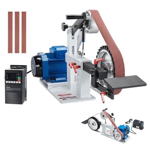 VEVOR Belt Grinder Sander, 72 x 2-Inch Variable Speed VFD