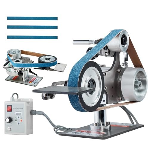VEVOR Belt Grinder Sander, 30 x 1-Inch Variable Speed...