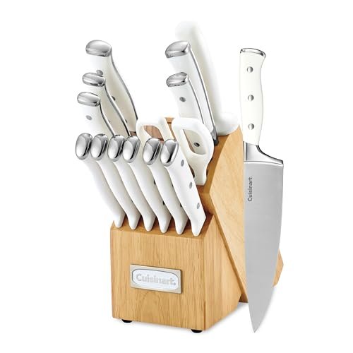 Cuisinart 15-Piece Knife Set with Block, High Carbon...