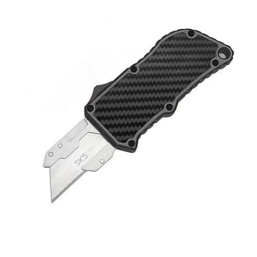 OTF Box Cutter Automatic Utility Knife Dual Action Handle...