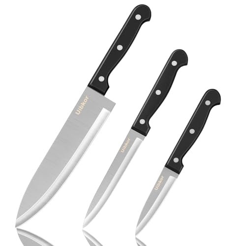 Kitchen Knife, 3-Pcs Knife Set, 8 Inch Chef Knife