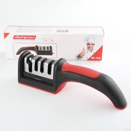 lk dog 4-in-1 Kitchen Knife Sharpener, Professional Grade...