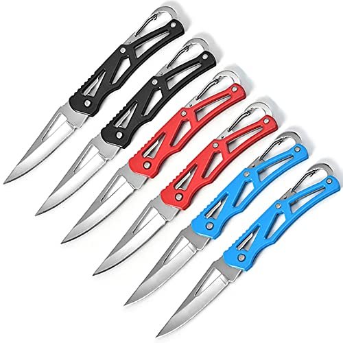WWZJ 3 Colors Stainless Steel Folding Knife with Key Ring