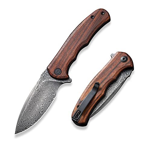 CIVIVI Folding Pocket Knife for EDC, Small Praxis Damascus...