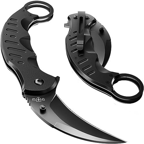 Tactical Spring Assisted Pocket Knife - Karambit Folding...