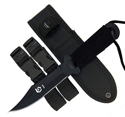 GASHER Scuba Diving Knife with Leg Straps and Sheath