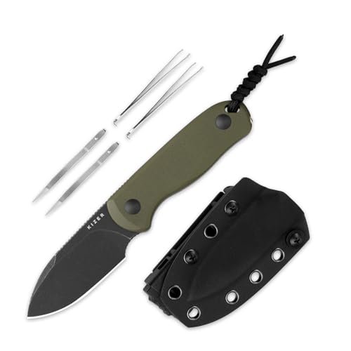 Kizer Drop Bear Fixed Blade Knife, 2.57