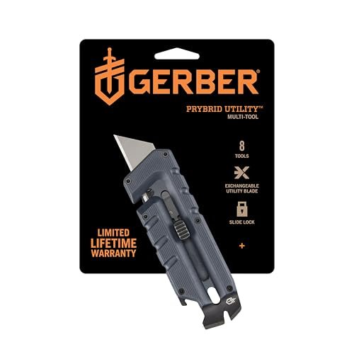 Gerber Gear Prybrid with Pocket Clip, Box Cutter...