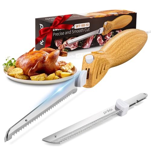 Prikoi Electric Knife - Carving Knife Set, with Dual Blades