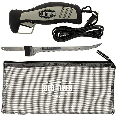 Old Timer 110V Electric Fillet Knife with 8in Serrated Blade