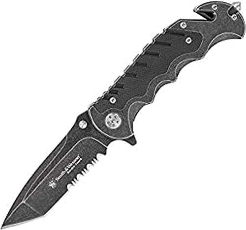 Smith & Wesson Border Guard SWBG10S 8.3in Serrated Tanto...