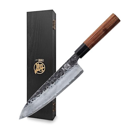MITSUMOTO SAKARI 8 inch Gyuto Chef Knife, Japanese Hand...
