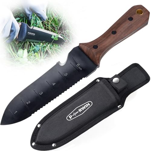 PERWIN Hori Hori Garden Knife, Garden Tools with Sheath