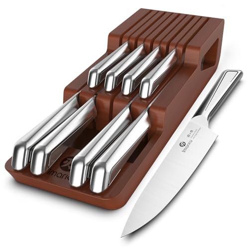 imarku Knife Set, 10 PCS Japanese Stainless Steel Drawer...