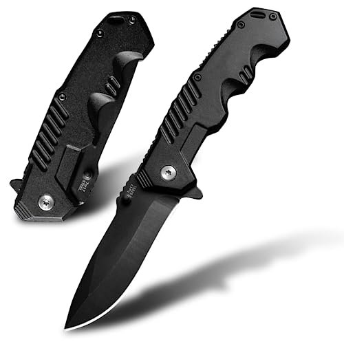 AOSILEY Pocket Folding Knife with Stainless Steel Point...