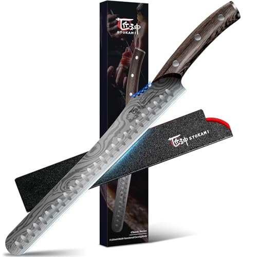 SYOKAMI Brisket Slicing Knife, 12 Inch Multifunction...