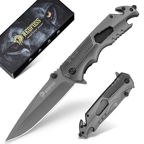 NedFoss FA48 Pocket Knife for Men with 5-in-1 Multitool