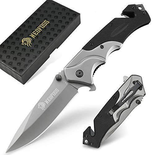 NedFoss FA49 Pocket Knife for Men, 4-in-1 Multitool...