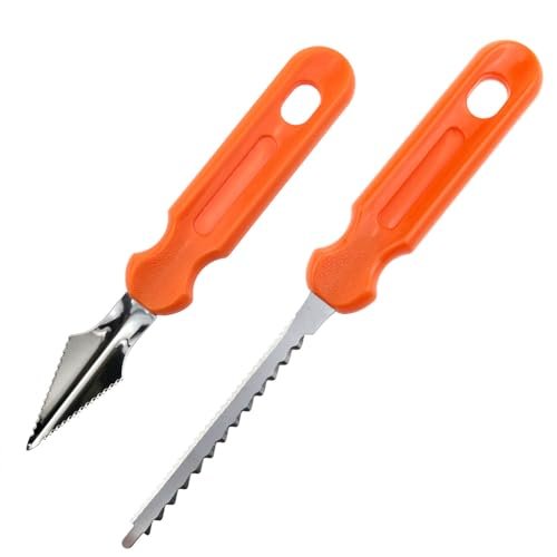 PIYANYO pumpkin carving knives Stainless Steel double-sided...