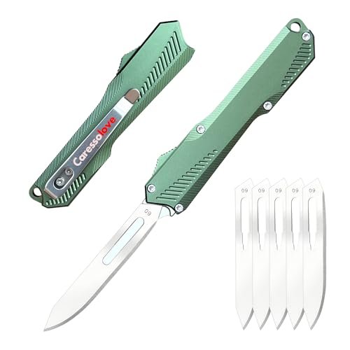 Caressolove Self Retracting Utility Knife, Out The Front...