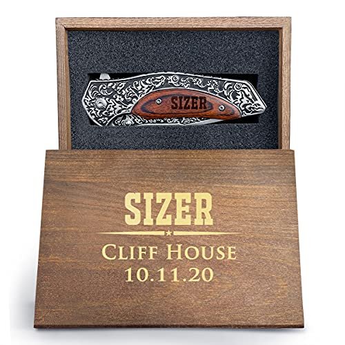 Krezy Case Laser Engraved Pocket Knife for Men and Women