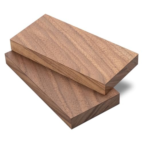 2 Pcs Walnut Wood Log Lumber Board Knife Handle Blanks