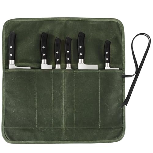 JOINDO Knife Roll Bag, Chef’s Knife Roll with 6 Slots