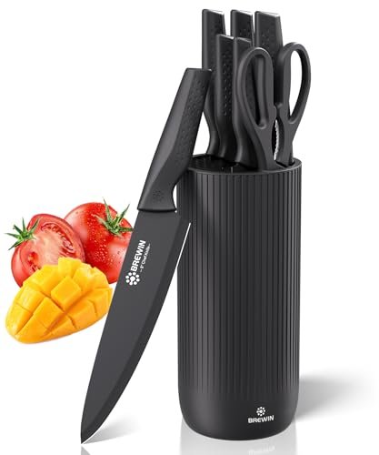 Knife Set, Brewin Kitchen Knife Set, Knives with Universal...