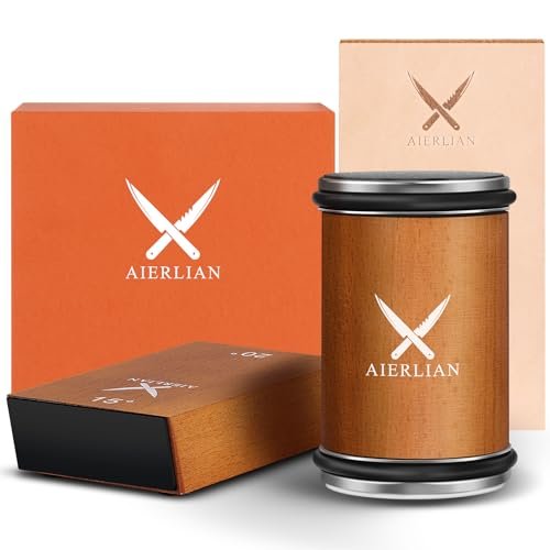 AIERLIAN Knife Sharpener Tool, Rolling Knife Sharpener with...