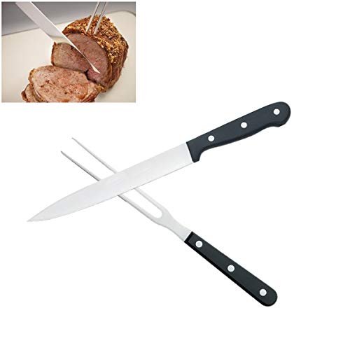 Carving Knife Set for Meat Turkey, Set with Slicing Fork