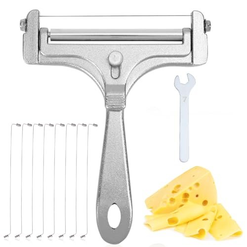 Stainless Steel Wire Cheese Slicer, Handheld Cheese Cutter...