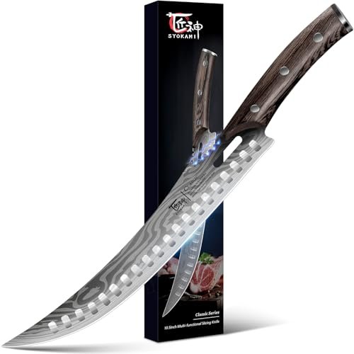 SYOKAMI Butcher Breaking Knife for Meat Cutting, 10.5 Inch...
