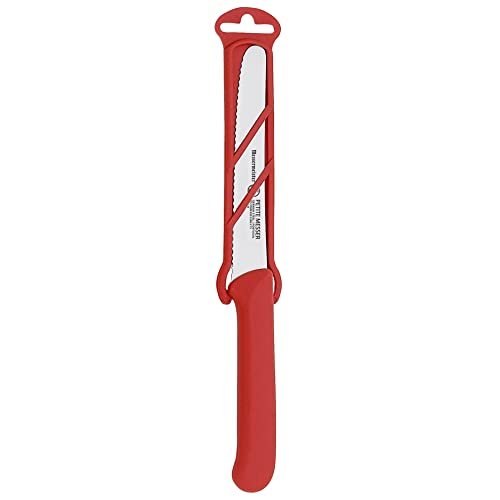 Messermeister 4.5” Serrated Tomato Knife with Matching Red...
