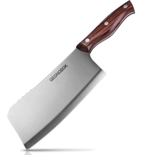 Professional Meat Cleaver Knife, 7 Inch Butcher Bone Chopper