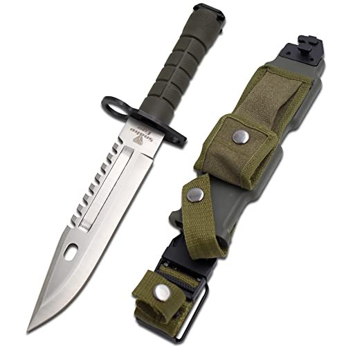 Snake Eye Tactical Fixed Blade Survival Knife, 13-Inch...