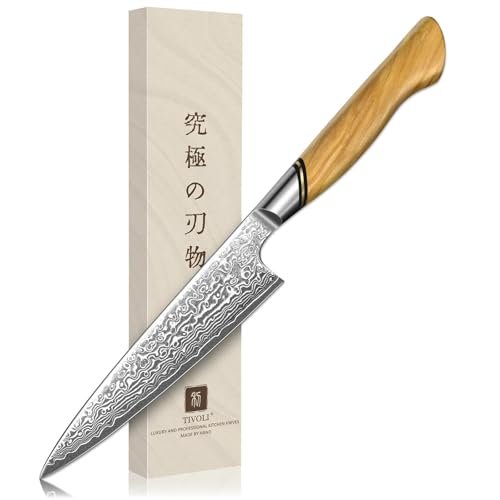 TIVOLI Kitchen Utility Knife,5 inch chef knife,Ultra Sharp...