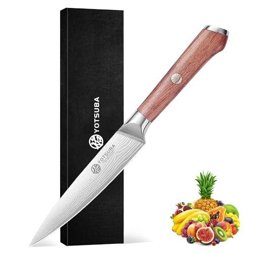 YOTSUBA Utility Knife,5 Inch Petty Kitchen Knife, Forged...