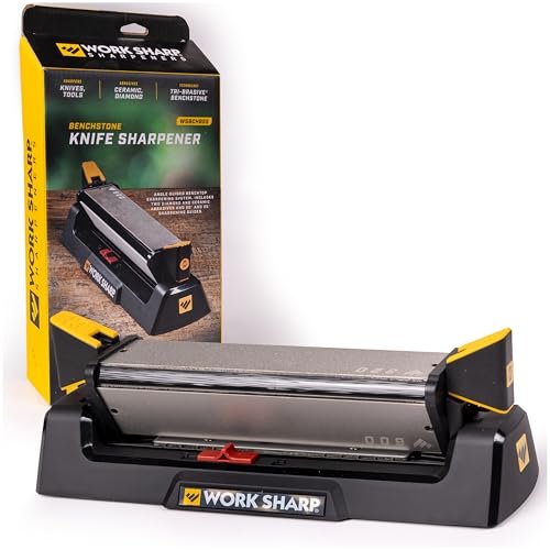 Work Sharp Benchstone Knife Sharpener, 3 sided for manual...