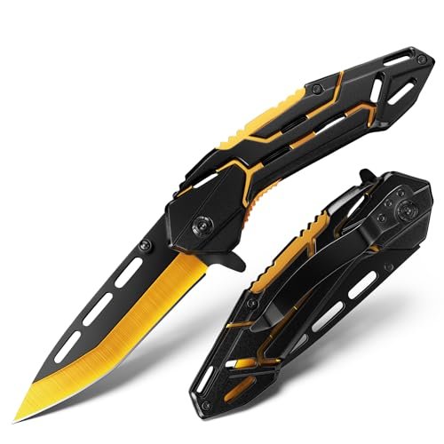 GUANYISTO EDC Folding Pocket Knife for Men Outdoor Survival