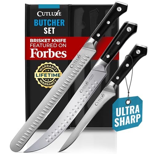 Cutluxe Butcher Knife Set – BBQ Brisket, Breaking and Boning