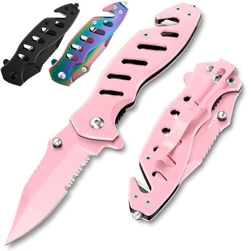 Pink Pocket Knife for Women - Legal 2.68 Inch Blade
