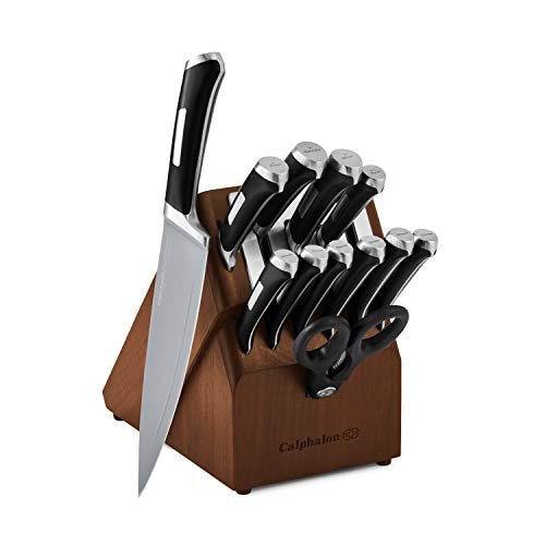 Calphalon Kitchen Knife Set with Self-Sharpening Block,...